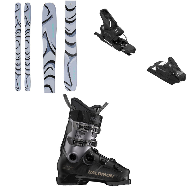 Salomon QST 100 Skis + Strive 12 GW Ski Bindings + S/Pro Supra BOA 120 Ski Boots 2026