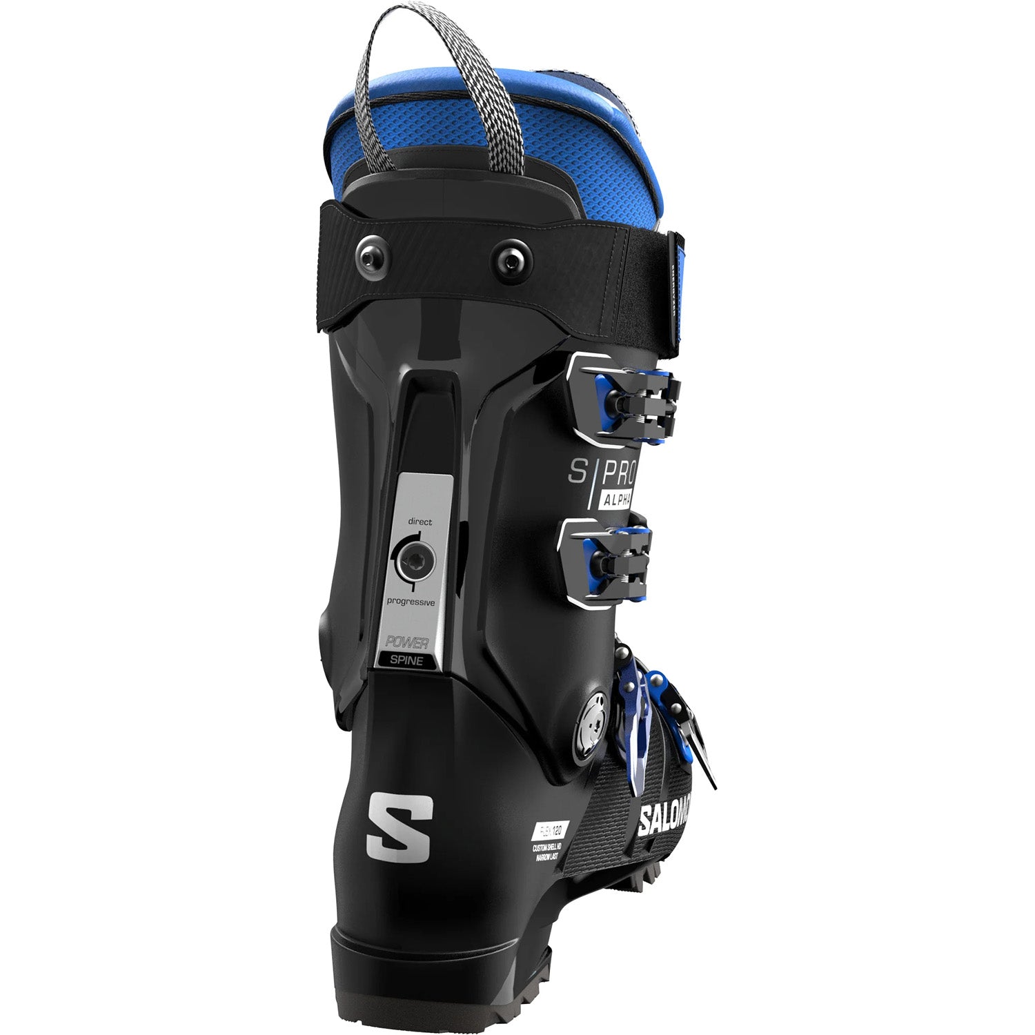 Salomon S Pro Alpha 120 GW Mens Ski Boots Black/Race Blue 27.5
