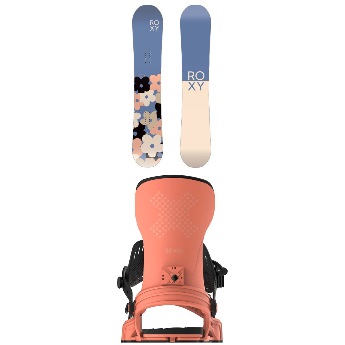 Roxy XOXO C2 Snowboard + Bent Metal Stylist Snowboard Bindings - Women's 2025