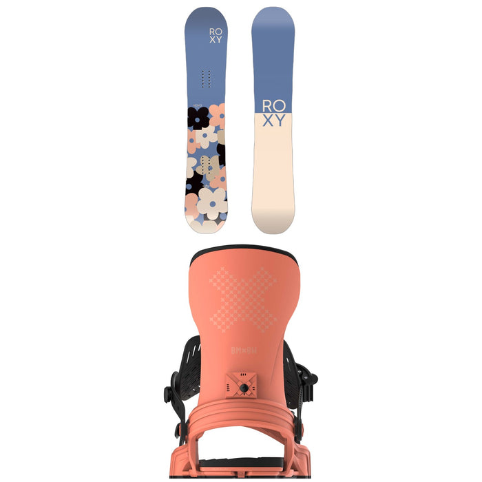 Roxy XOXO C2 Snowboard + Bent Metal Stylist Snowboard Bindings - Women's 2025