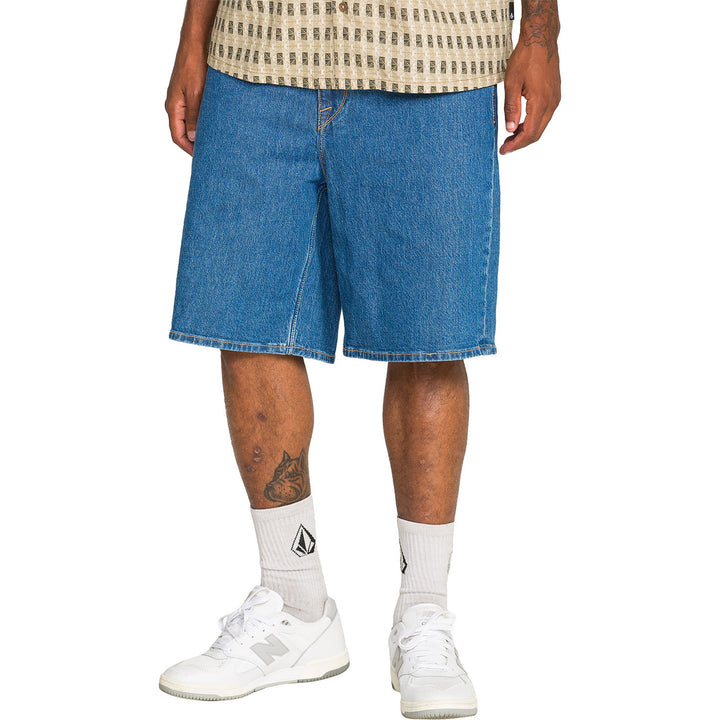 Volcom Billow Denim 22 Shorts - Men's Bold Blue