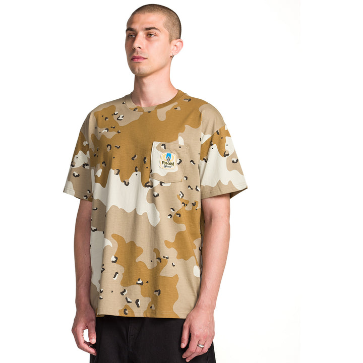 Volcom Desert Beers Pocket Short-Sleeve T-Shirt - Men's Light Khaki
