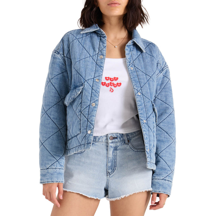 Volcom OC Ramps Jacket - Women's White Blue