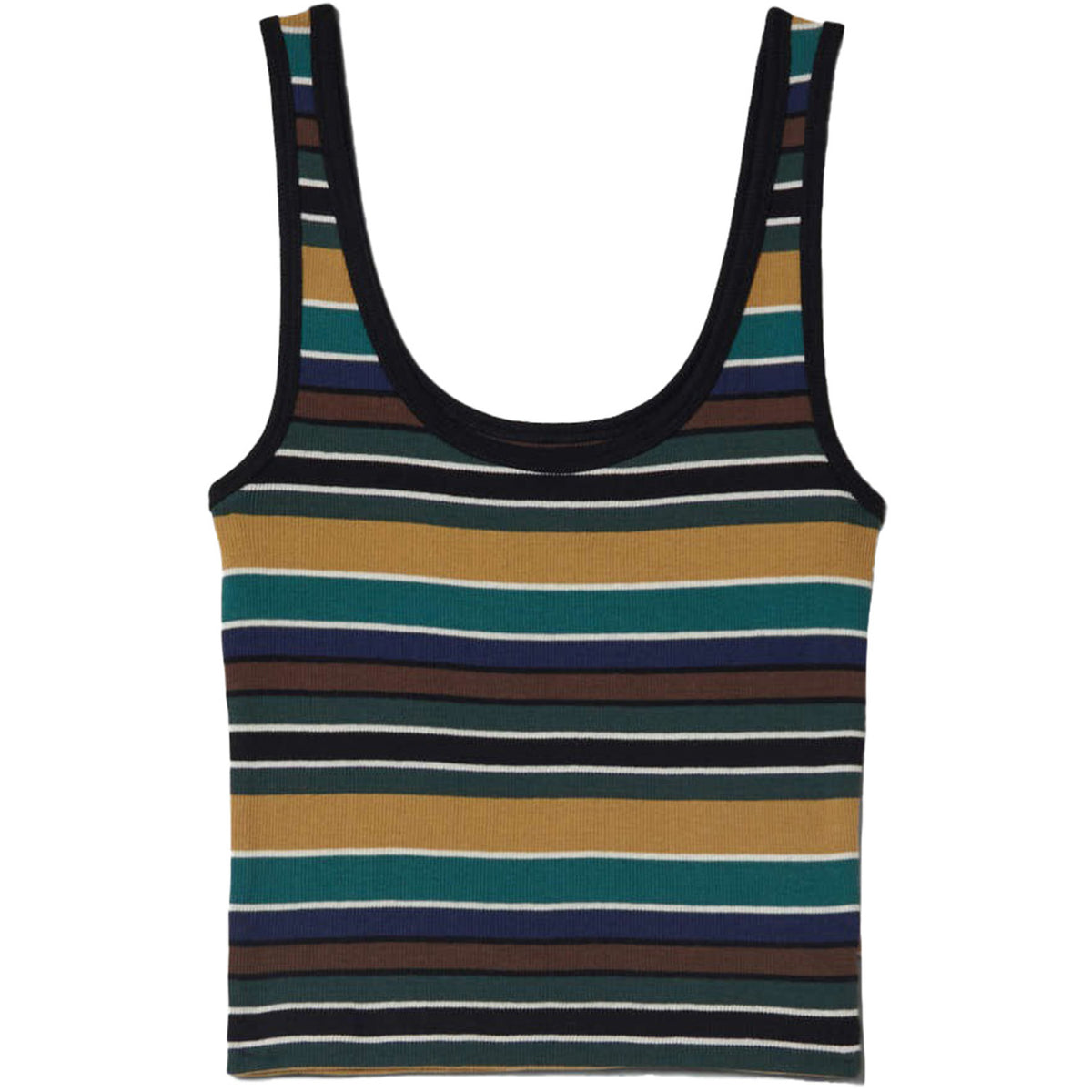 Brixton Ringer Organic A Tank Top - Women's Multi Retro Stripe