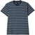 Brixton Nova Stripe Short-Sleeve Pocket T-Shirt - Men's Midnight Blue/Future Grey Worn Wash