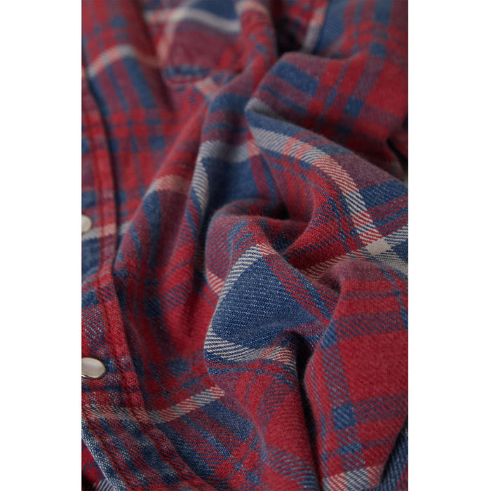 Brixton Waylon Lightweight Overshirt - Men's Denim Plaid