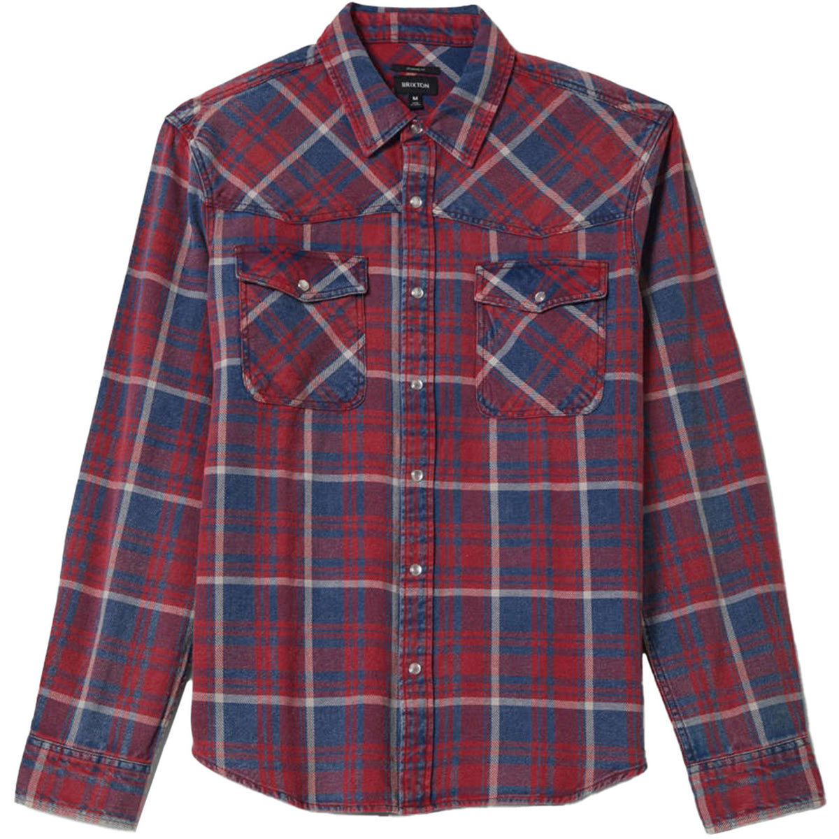Brixton Waylon Lightweight Overshirt - Men's Denim Plaid