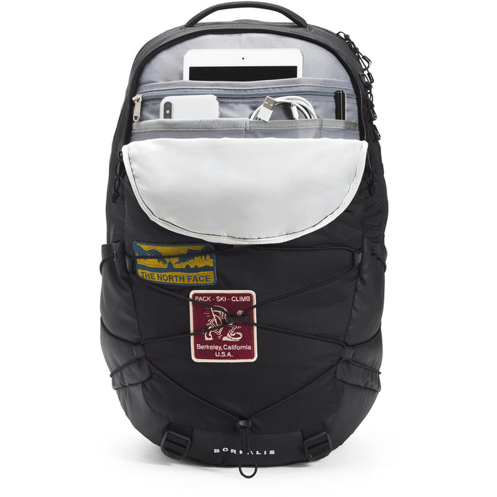 The North Face Borealis Backpack Tnf Black U Borealis Patch/Tnf White