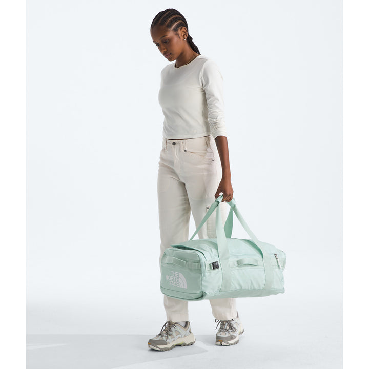 The North Face Base Camp Voyager 42L Duffle Bag Opal Frost/Pearl Stone/TNF White