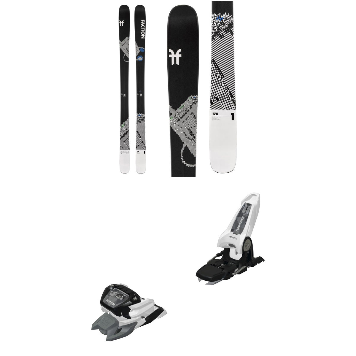 Faction Prodigy 1 Skis 2025 + Marker Griffon 13 ID Ski Bindings