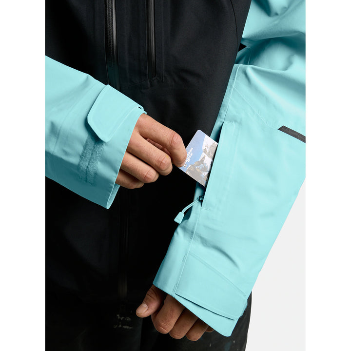 Burton Reserve 3L Jacket - Men's True Black/Light Teal