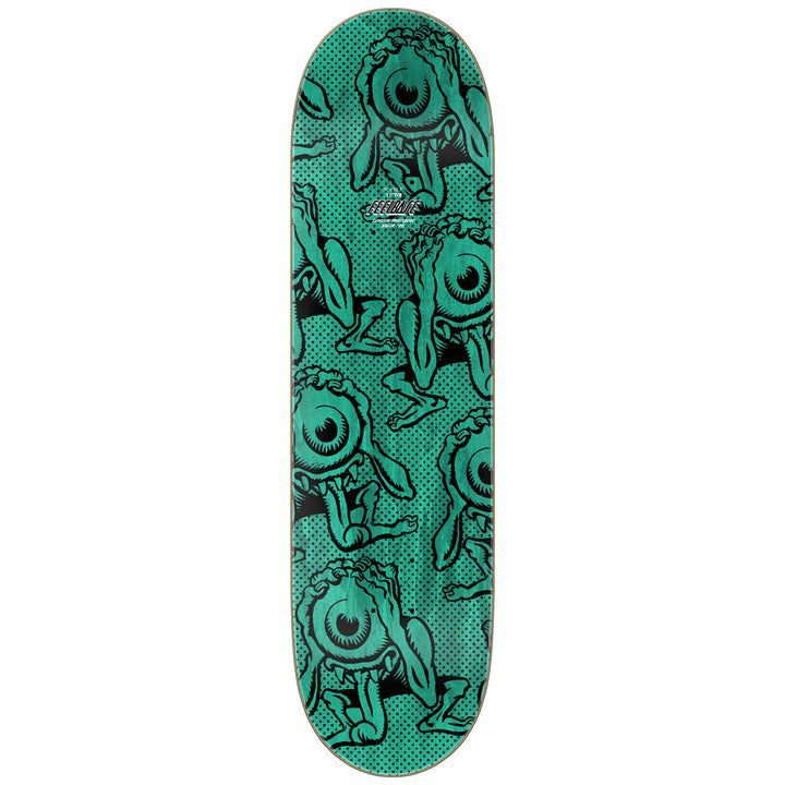 Santa Cruz Skateboards Eyegore Prismatic FeelBase 8.0 Skateboard Deck