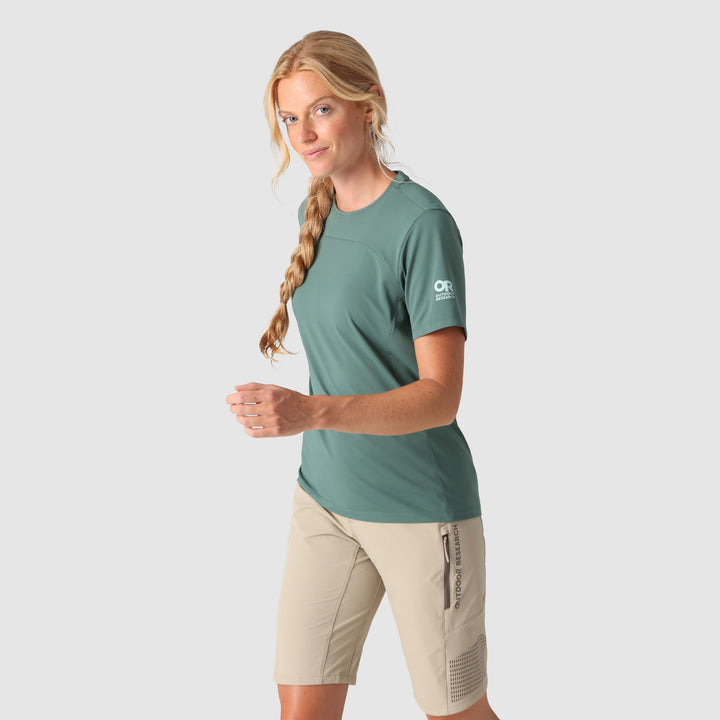Outdoor Research Freewheel Short-Sleeve Jersey - Women's Malachite