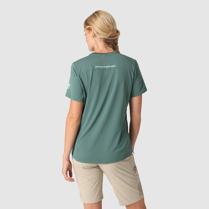 Outdoor Research Freewheel Short-Sleeve Jersey - Women's Malachite