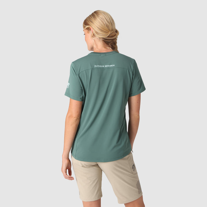 Outdoor Research Freewheel Short-Sleeve Jersey - Women's Malachite