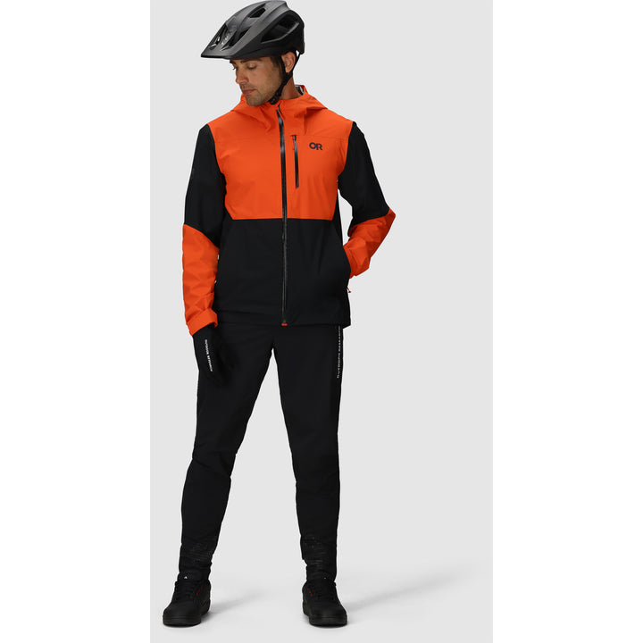 Outdoor Research Freewheel Stretch Rain Jacket Spice/Black