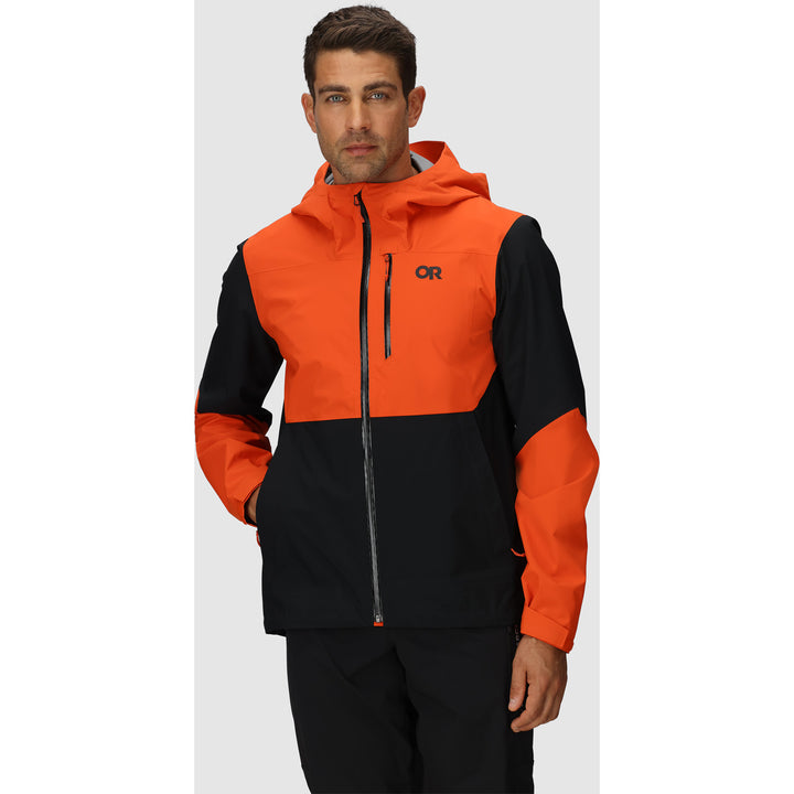 Outdoor Research Freewheel Stretch Rain Jacket Spice/Black