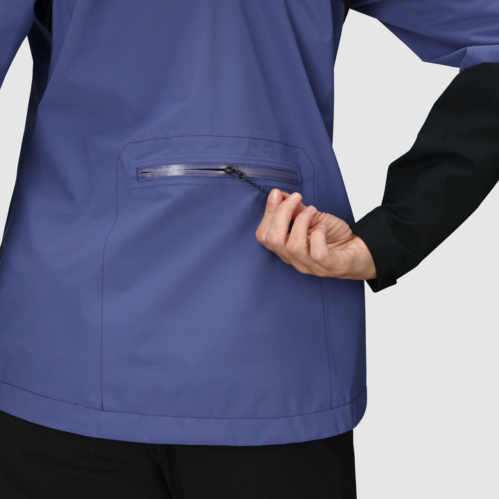 Outdoor Research Freewheel Stretch Rain Jacket - Women's Galactic/Black