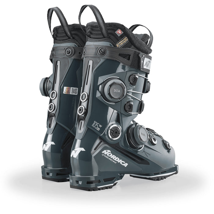 Nordica Speedmachine 3 105 DD BOA Ski Boots - Women's 2026 Green/Black/Aquamarine