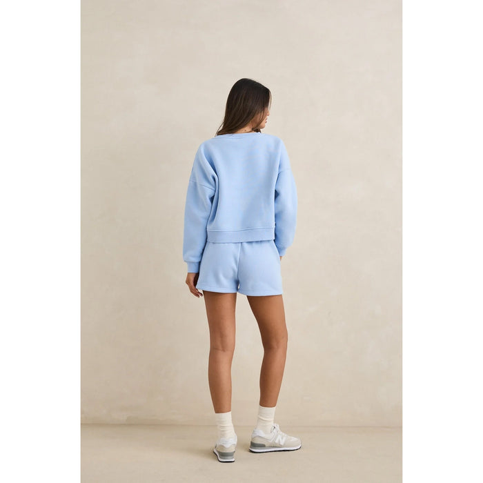 Rhythm Slouchy Crew Neck Fleece - Women's Sky