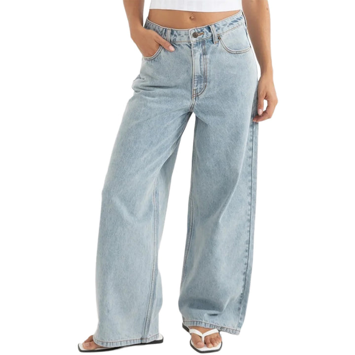 Rhythm Boyfriend Jeans - Women's Blue Wash