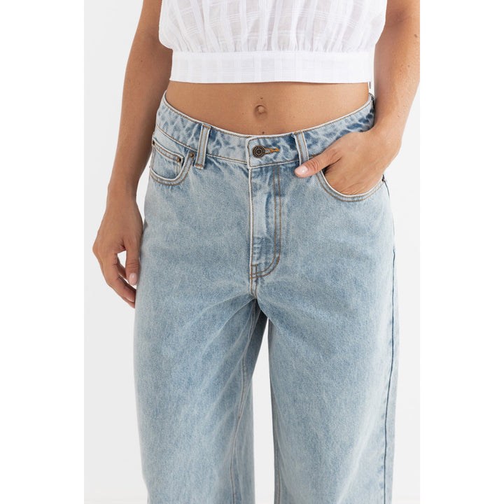 Rhythm Boyfriend Jeans - Women's Blue Wash