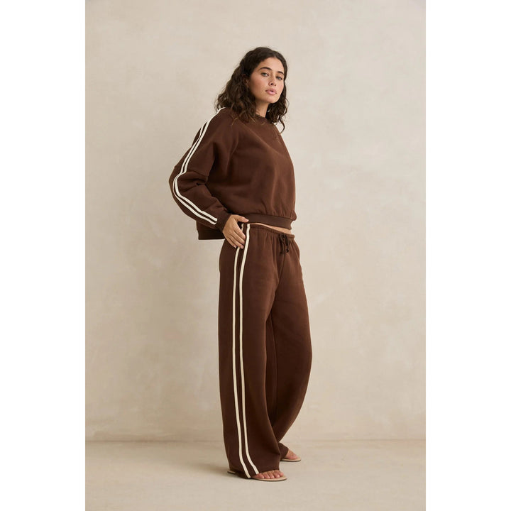 Rhythm Contrast Sweatshirt - Women's Brown