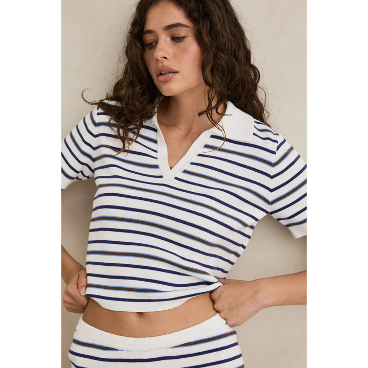Rhythm Rommy Knit Top - Women's Vintage Stripe