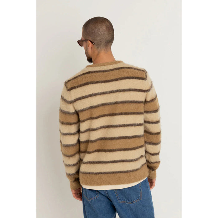 Rhythm Mohair Striped Knit - Men's Bark