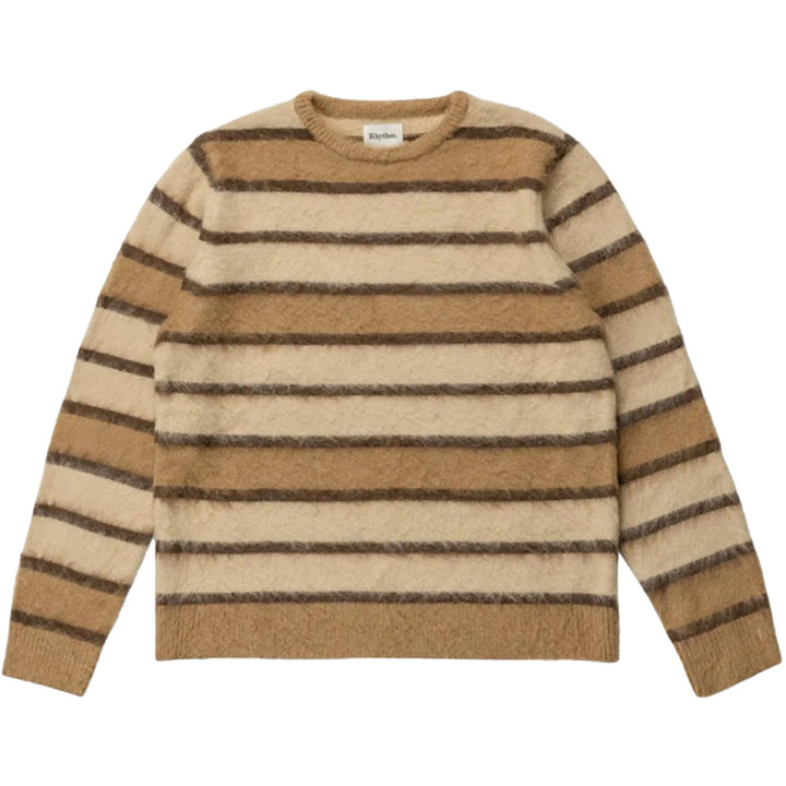 Rhythm Mohair Striped Knit - Men's Bark