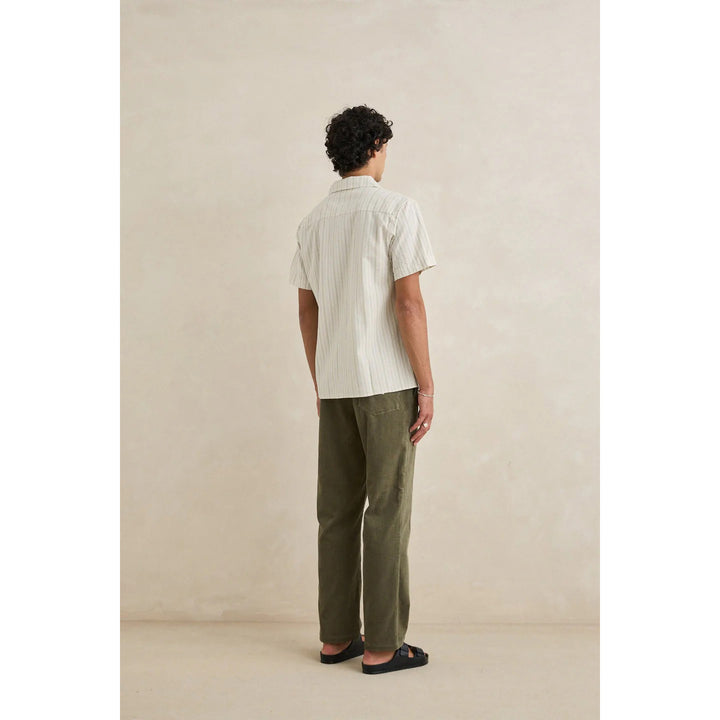 Rhythm Vacation Stripe Short-Sleeve Shirt - Men's Natural