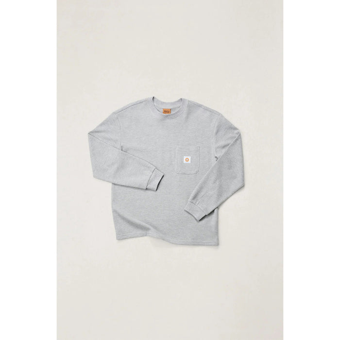Rhythm Vintage Pocket Long-Sleeve Waffle T-Shirt - Men's Grey Heather