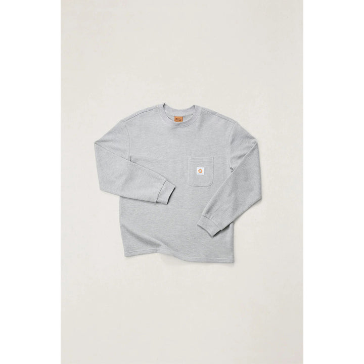 Rhythm Vintage Pocket Long-Sleeve Waffle T-Shirt - Men's Grey Heather