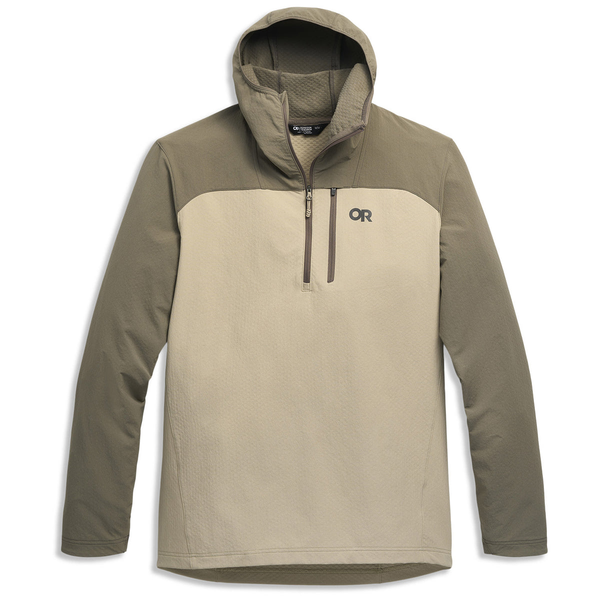 Outdoor Research Freewheel Half-Zip Hoodie Pro Khaki/Gravel