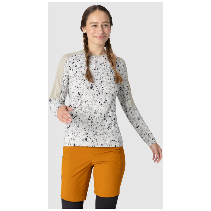 Outdoor Research Freewheel Long-Sleeve Jersey - Women's Pro Khaki/Oyster Creekside Print