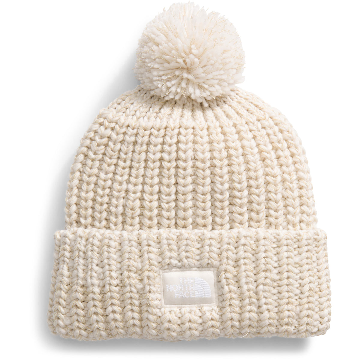 The North Face Cozy Chunky Cabin Beanie Gardenia White/Gravel/Khaki Stone/Gardenia White