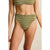 Rhythm Vista Stripe Band High Waist Swim Bottoms - Women's Olive