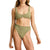 Rhythm Vista Stripe Crop Top - Women's Olive