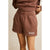 Rhythm Collegiate Fleece Short - Women's Chocolate