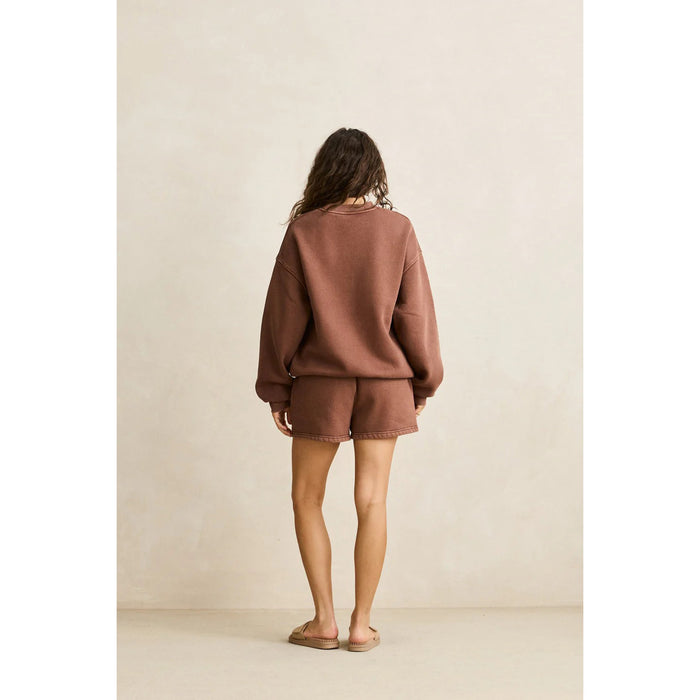 Rhythm Collegiate Fleece Short - Women's Chocolate