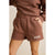 Rhythm Collegiate Fleece Short - Women's Chocolate