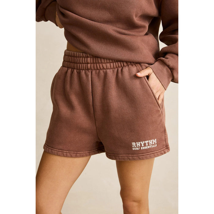Rhythm Collegiate Fleece Short - Women's Chocolate