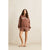 Rhythm Collegiate Oversized Crew Neck Fleece - Women's Chocolate