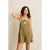 Rhythm Tide Short Overalls - Women's Olive