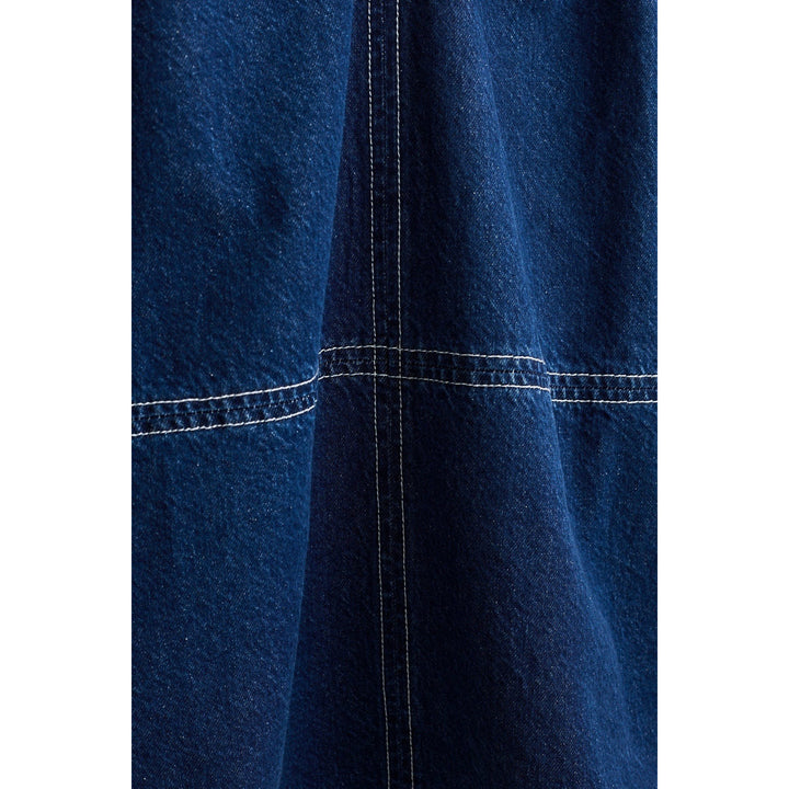 Rhythm Cece Contrast Stitch Mini Dress - Women's Dark Denim
