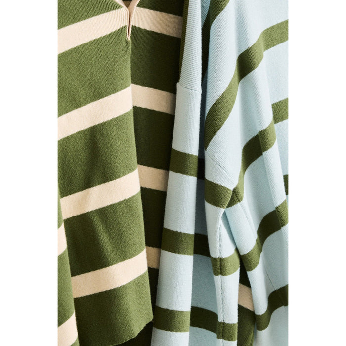 Rhythm Rugby Polo Knit Sweater - Women's Olive