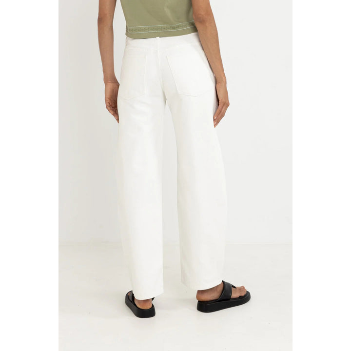 Rhythm Low-Rise Barrel Denim Pants - Women's White