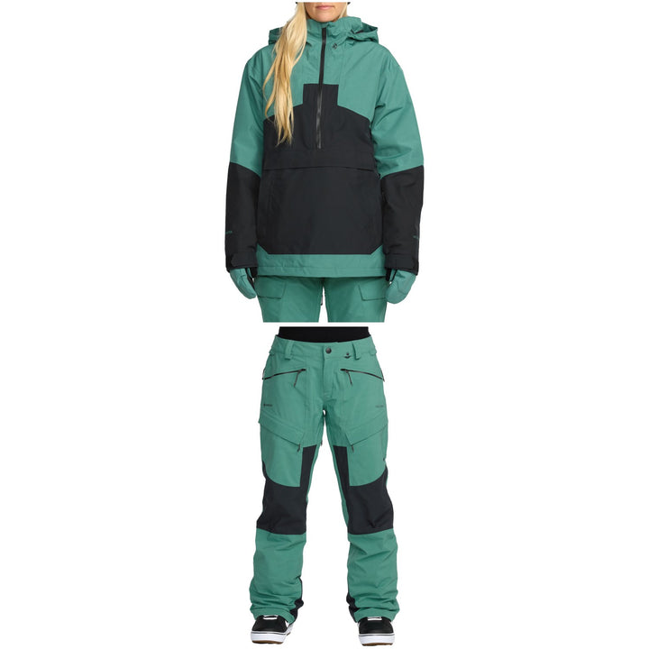 Volcom Fern Insulated GORE-TEX Pullover Jacket +  V.Co AT Stretch GORE-TEX Pants - Women's