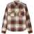 Brixton Bowery Lightweight Ultra Flannel - Men's Chocolate/Off White