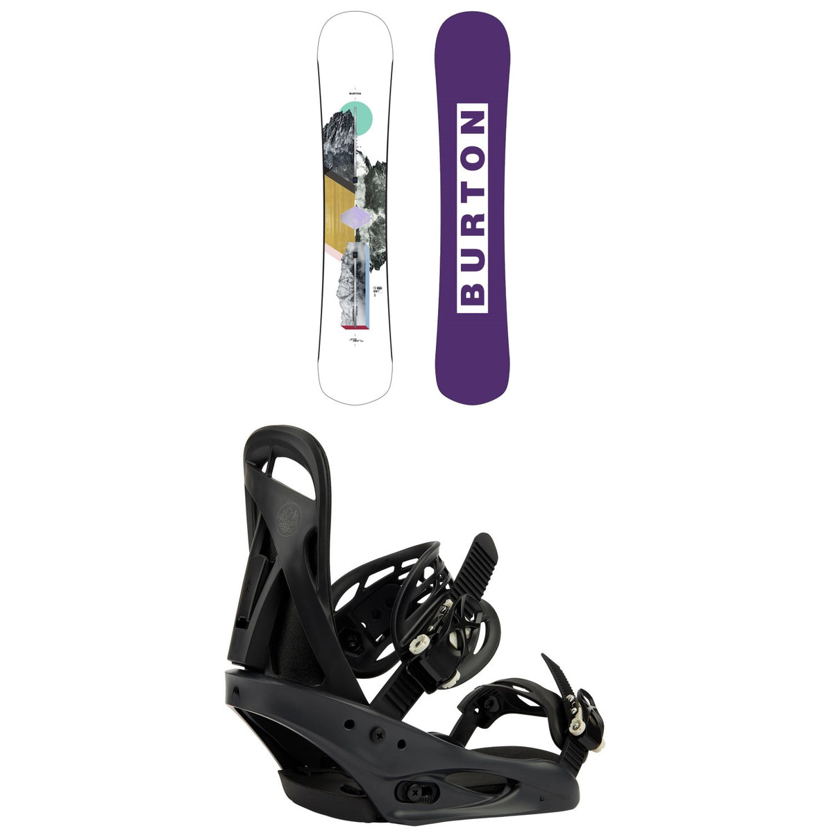 Burton Hideaway Snowboard + Citizen Snowboard Bindings - Women's 2026